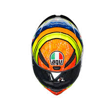 Casco Cerrado De Moto Agv K1 Izan Amarillo/ Naranja Ece22.06